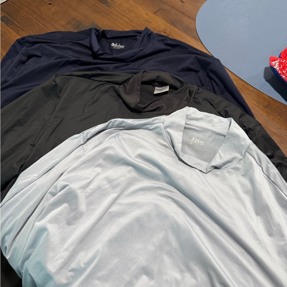 Set of 3 Korean Golf Sport Layer Mockneck Longsleeves (size 105= Large)